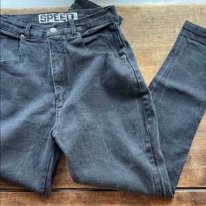 Vintage Speed Control Women's Black High Waisted Jeans